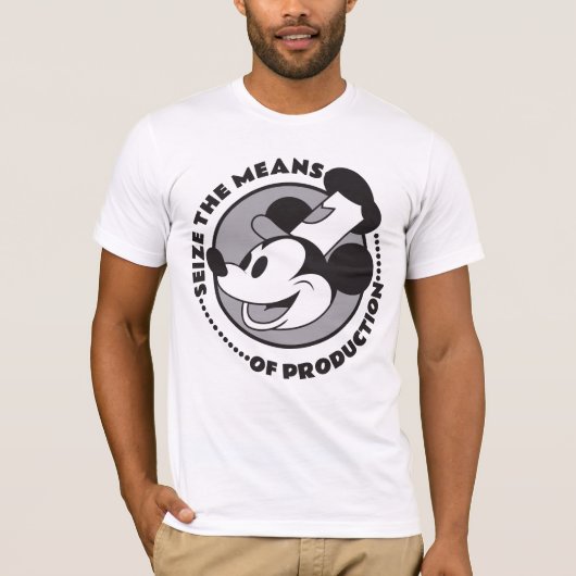 communisme grijpt willie mouse Cartoon in T-shirt (Voorkant)