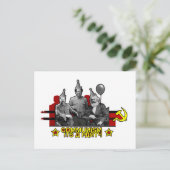 Communisme Het is een partij Briefkaart (Staand voorkant)