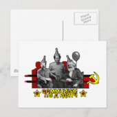 Communisme Het is een partij Briefkaart (Voorkant / Achterkant)