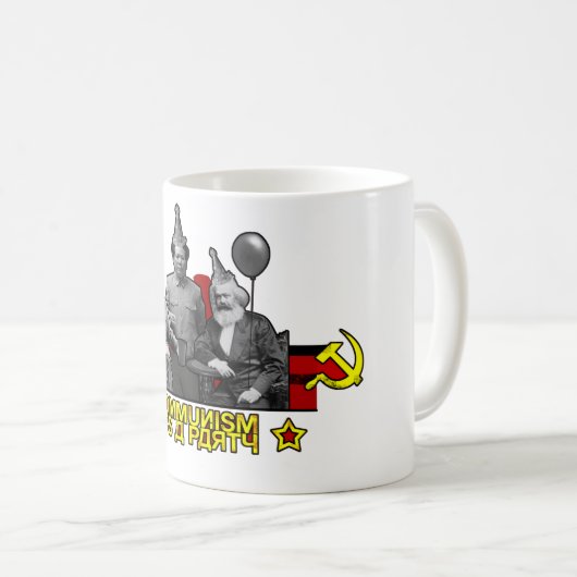Communisme Het is een partij Koffiemok (Voorkant rechts)