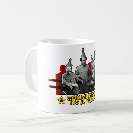 Communisme Het is een partij Koffiemok (Voorkant links)