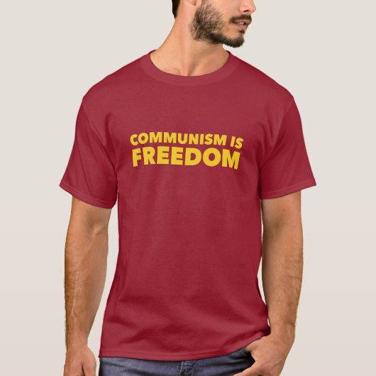Communisme is Shirt van vrijheid (Voorkant)