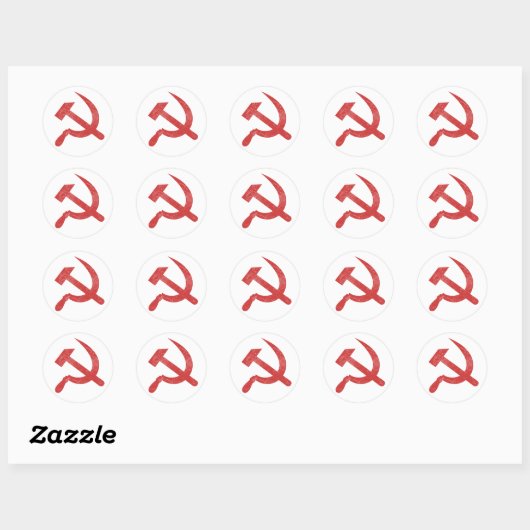communisme ronde sticker (Vel)