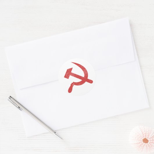 communisme ronde sticker (Envelop)