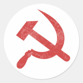 communisme ronde sticker