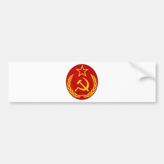 communisme Russisch symbool Bumpersticker (Voorkant)