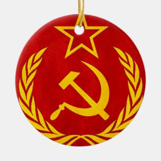 communisme Russisch symbool Keramisch Ornament (Voorkant)