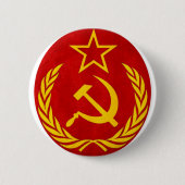 communisme Russisch symbool Ronde Button 5,7 Cm (Voorkant)