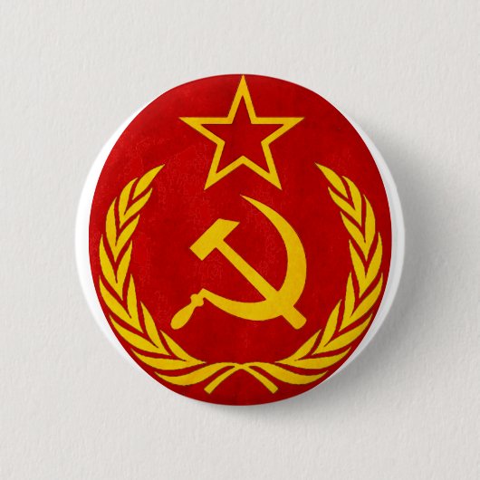 communisme Russisch symbool Ronde Button 5,7 Cm (Voorkant)