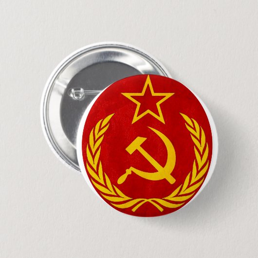 communisme Russisch symbool Ronde Button 5,7 Cm (Voorkant /achterkant)