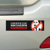 COMMUNISME, SOCIALISME, OBAMANISME BUMPERSTICKER (Op auto)