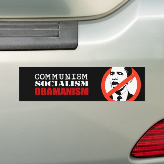 COMMUNISME, SOCIALISME, OBAMANISME BUMPERSTICKER (Op auto)
