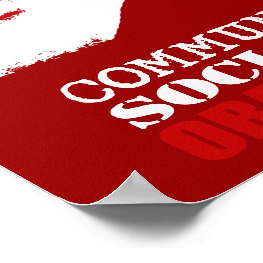 COMMUNISME, SOCIALISME, OBAMANISME POSTER (Hoek)