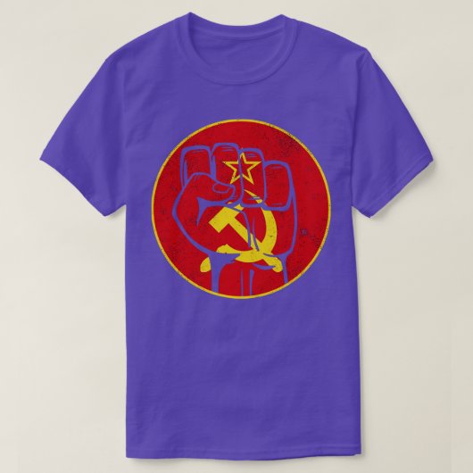 Communisme Sovjet-Unie Fist Hammer Sickle T-shirt (Design voorkant)