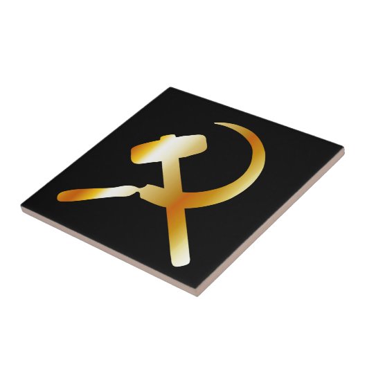 Communisme Symbool Tegeltje (Zijkant)