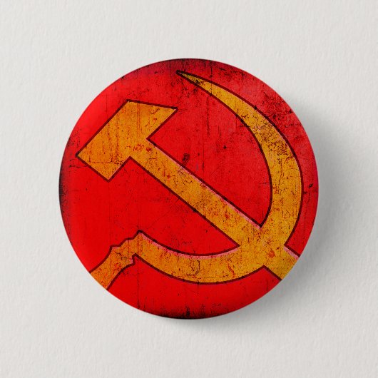 Communisme USSR Hammer en Sickle Button (Voorkant)