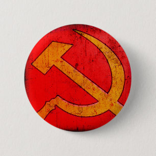 Communisme USSR Hammer en Sickle Button