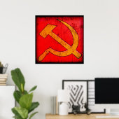 Communisme USSR Hammer en Sickle Poster (Thuiskantoor)