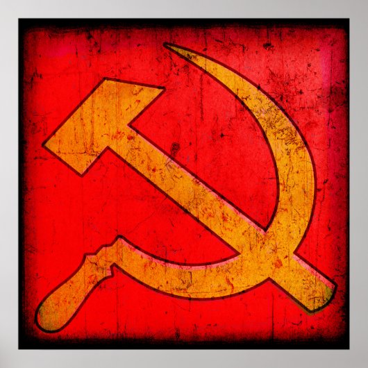 Communisme USSR Hammer en Sickle Poster (Voorkant)