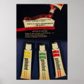  communist 1970 Toothpasta, GELODENT Poster (Voorkant)
