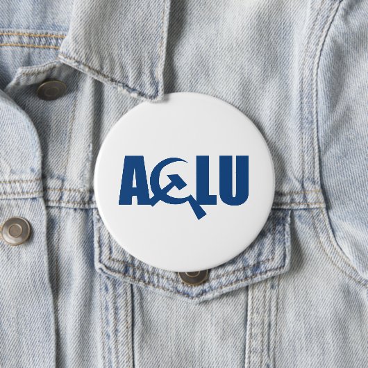 communist ACLU Ronde Button 4,0 Cm (In situ)