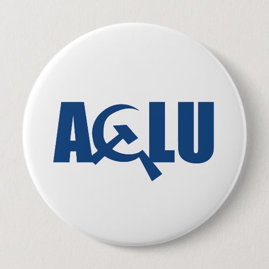 communist ACLU Ronde Button 4,0 Cm (Voorkant)