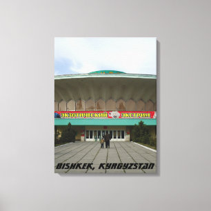 Communist Architecture Circus, bisschop Frunze Canvas Afdruk