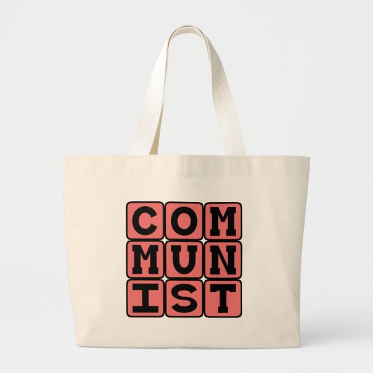 Communist, beoefenaars van het communisme grote tote bag (Voorkant)