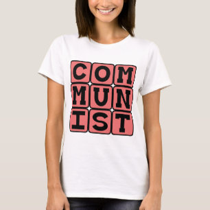 Communist, beoefenaars van het communisme t-shirt