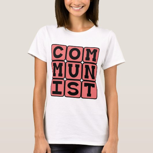 Communist, beoefenaars van het communisme t-shirt (Voorkant)