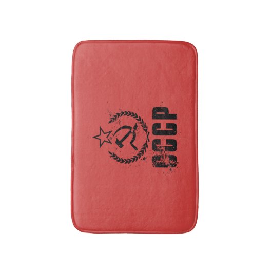 Communist Black  Flag Bath Mats Badmat (Voorkant Verticaal)