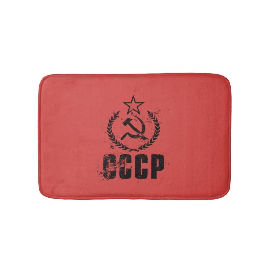 Communist Black  Flag Bath Mats Badmat (Voorkant)
