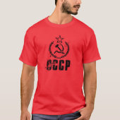 Communist CCCP  Flag Red Mannen T-Shirts (Voorkant)