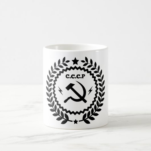 Communist CCCP Hammer Sickle Badge Koffiemok (Center)