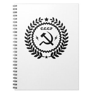 Communist CCCP Hammer Sickle Badge Notitieboek