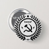 Communist CCCP Hammer Sickle Badge Ronde Button 5,7 Cm (Voorkant /achterkant)