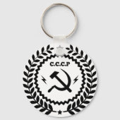 Communist CCCP Hammer Sickle Badge Sleutelhanger (Voorkant)