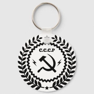 Communist CCCP Hammer Sickle Badge Sleutelhanger