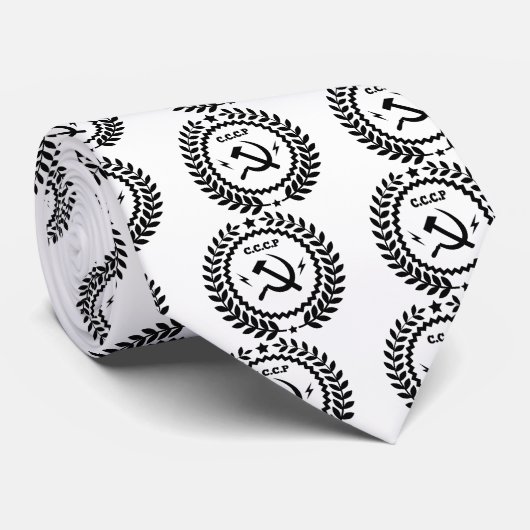 Communist CCCP Hammer Sickle Badge Stropdas (Opgerold)