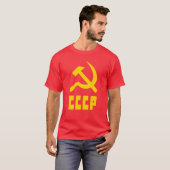 Communist CCCP Russian Hammer en Sickle T-shirt (Voorkant volledig)