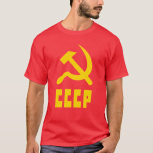 Communist CCCP Russian Hammer en Sickle T-shirt