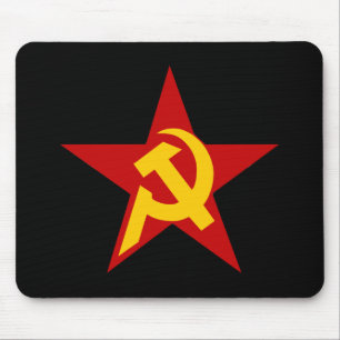 Communist DHKC Star Hammer & Sickle PC Muismat
