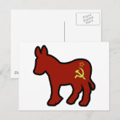 Communist Donkey Briefkaart (Voorkant / Achterkant)