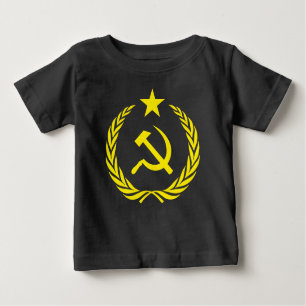 Communist Flag Baby Fine Jersey T-Shirt uit de kou