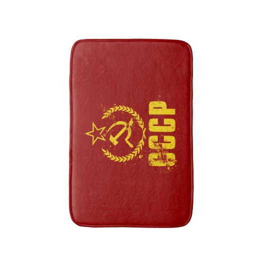 Communist Hammer & Sickle  Vlag Bath Mats Badmat (Voorkant Verticaal)