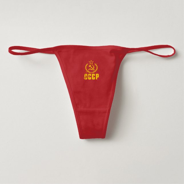 Communist Hammer & Sickle  vlag Thong Slip (Voorkant)