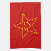 Communist Heart Theedoek (Verticaal)