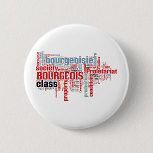 Communist Manifesto Word Cloud Ronde Button 5,7 Cm