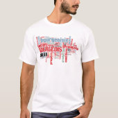 Communist Manifesto Word Cloud T-shirt (Voorkant)