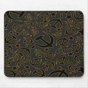 Communist Mouse Mat Dark Muismat